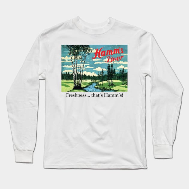 Freshness — That's Hamm's Long Sleeve T-Shirt by Eugene and Jonnie Tee's